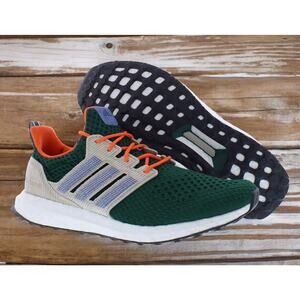 Adidas Ultraboost 1.0 Green Core Orange U Of Miami Mens 12 New Fast Ship